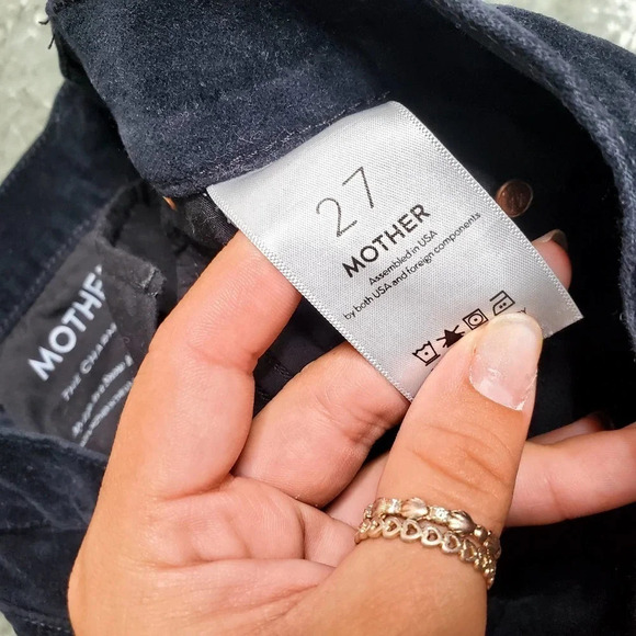 Mother The Charmer Black Velvet Pants - Picture 6 of 10